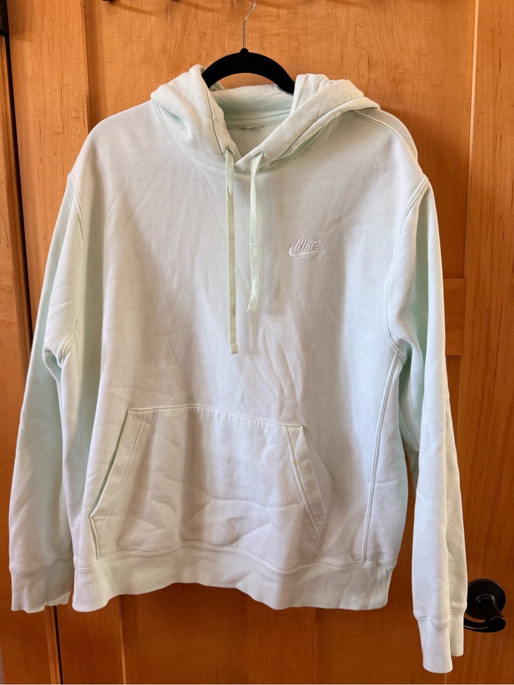 Nike Mint Green Pullover Hoodie with Embroidered Logo - Picture 2 of 6